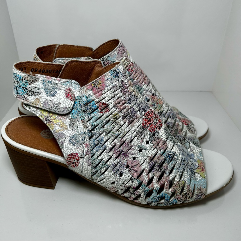✨✨SOLD✨✨ Remonte Multicolour Women’s Heels with Chunky Block Heel, - Picture 4 of 10